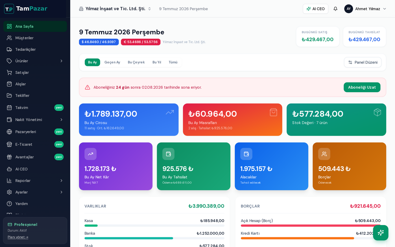 Akıllı Dashboard